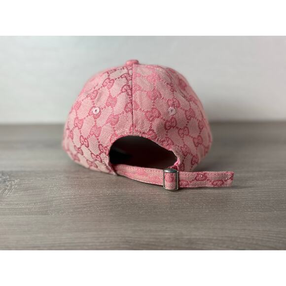 Gucci x New York Yankees Pink GG Monogram Baseball Cap Hat - Made in Italy - Picture 4 of 8